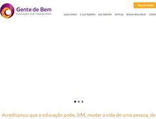 Tablet Screenshot of gentedebem.org